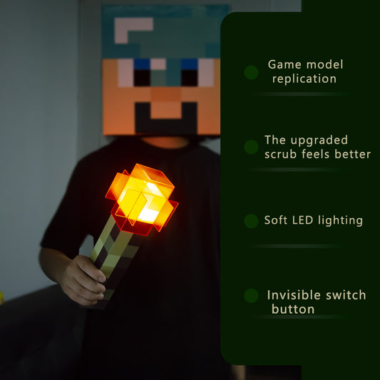 DIYCOM Pixel Red Stone Torch