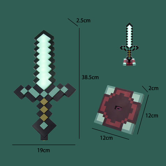 DIYCOM Pixel Diamond Sword Lamp