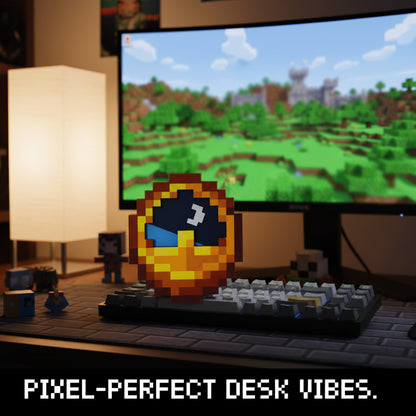 DIYCOM Pixel Wall Clock – Retro Decor, Christmas Gift