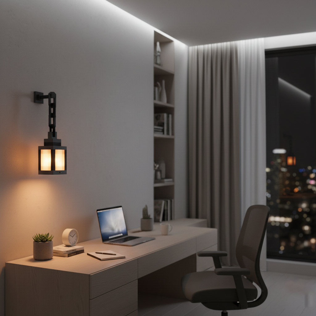 MC style  Pixel Lantern Night Lamp