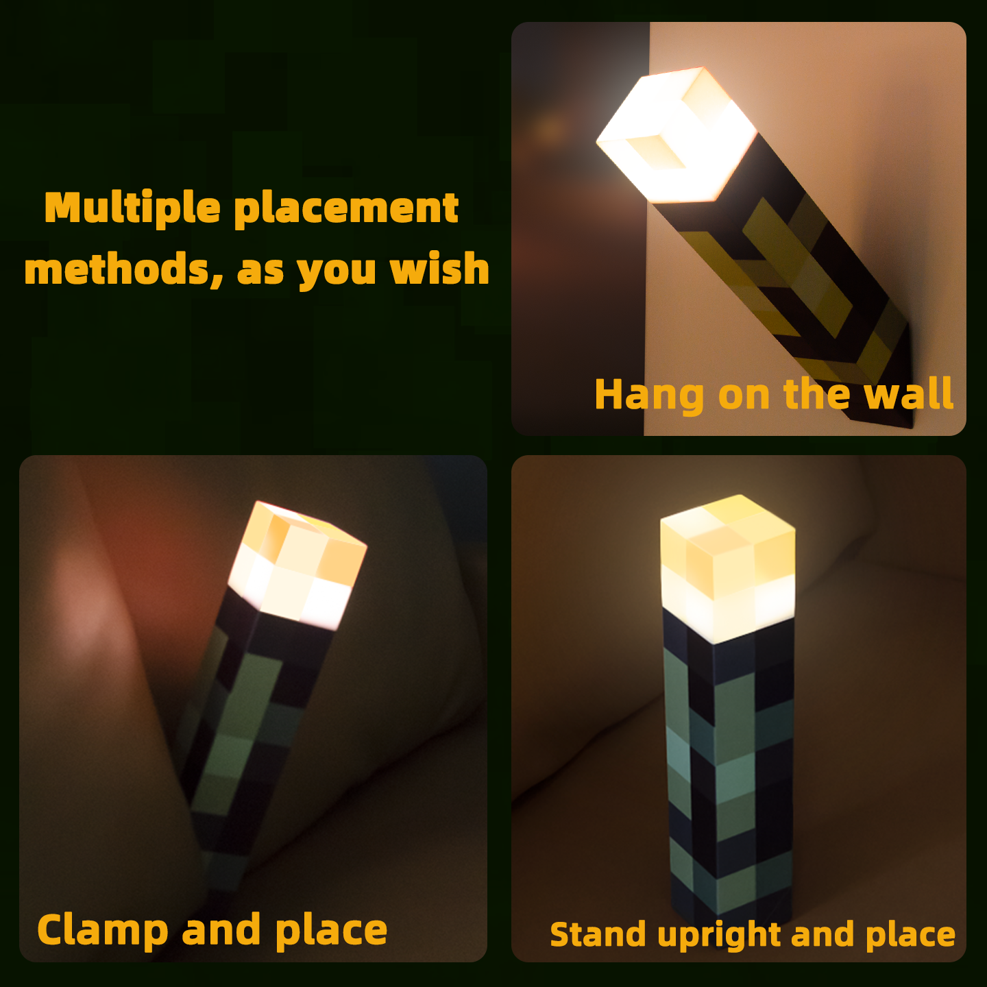 DIYCOM Seven-Color Pixel Night Light