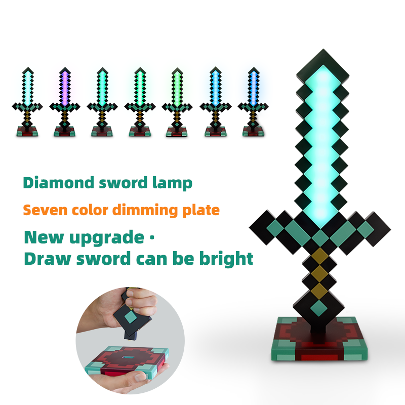 DIYCOM Pixel Diamond Sword Lamp