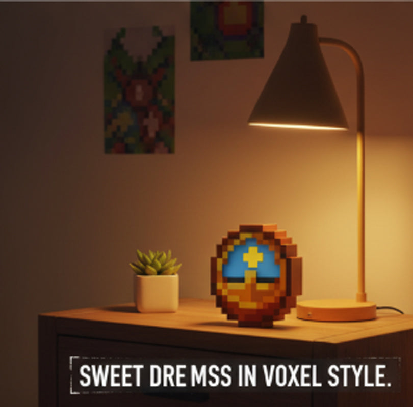 DIYCOM Pixel Wall Clock – Retro Decor, Christmas Gift