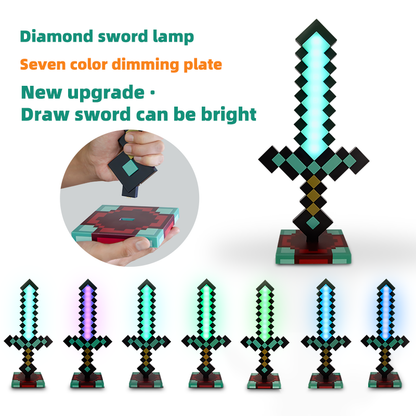 DIYCOM Pixel Diamond Sword Lamp