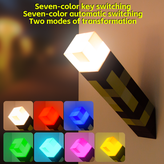 DIYCOM Seven-Color Pixel Night Light