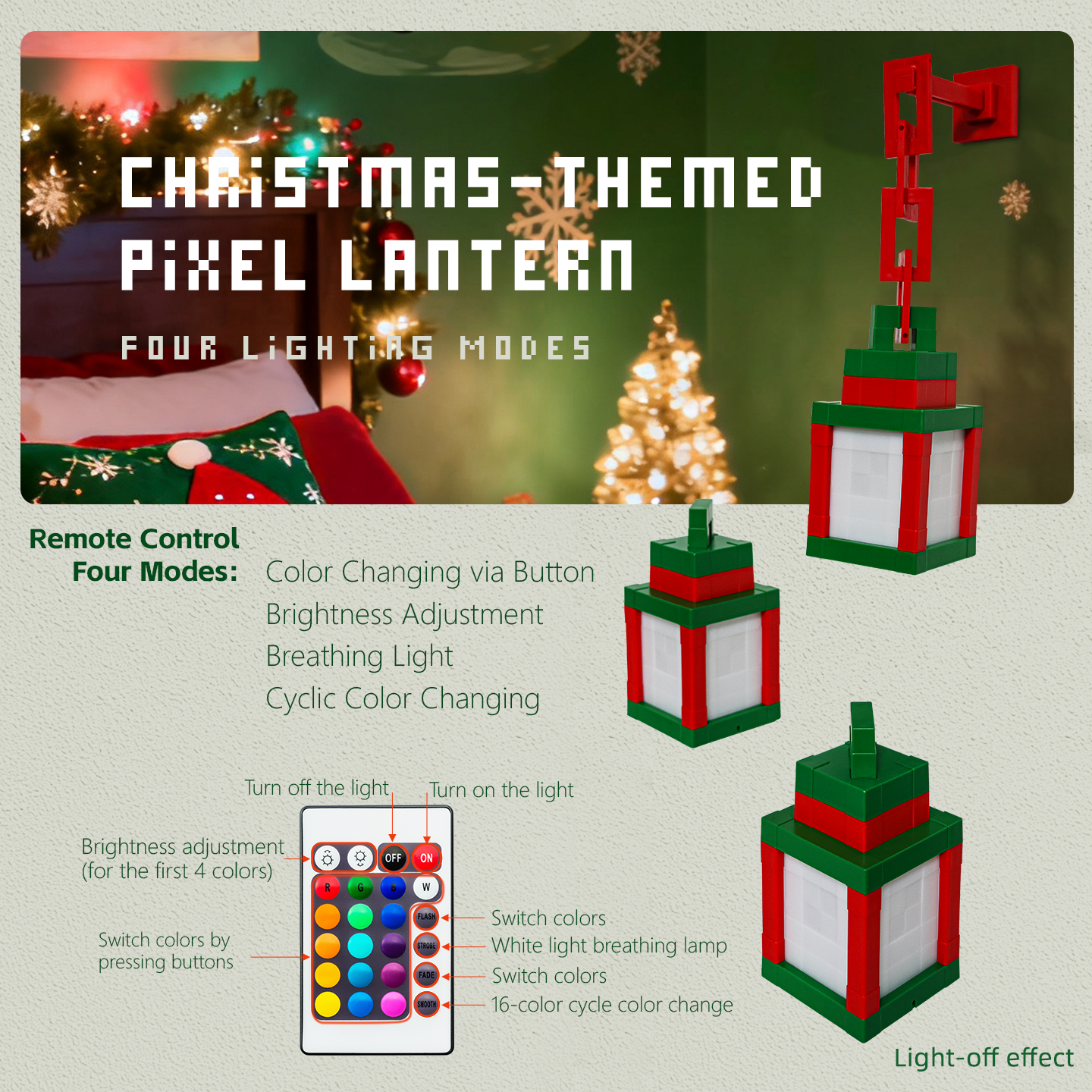 DIYCOM Christmas Pixel Lantern
