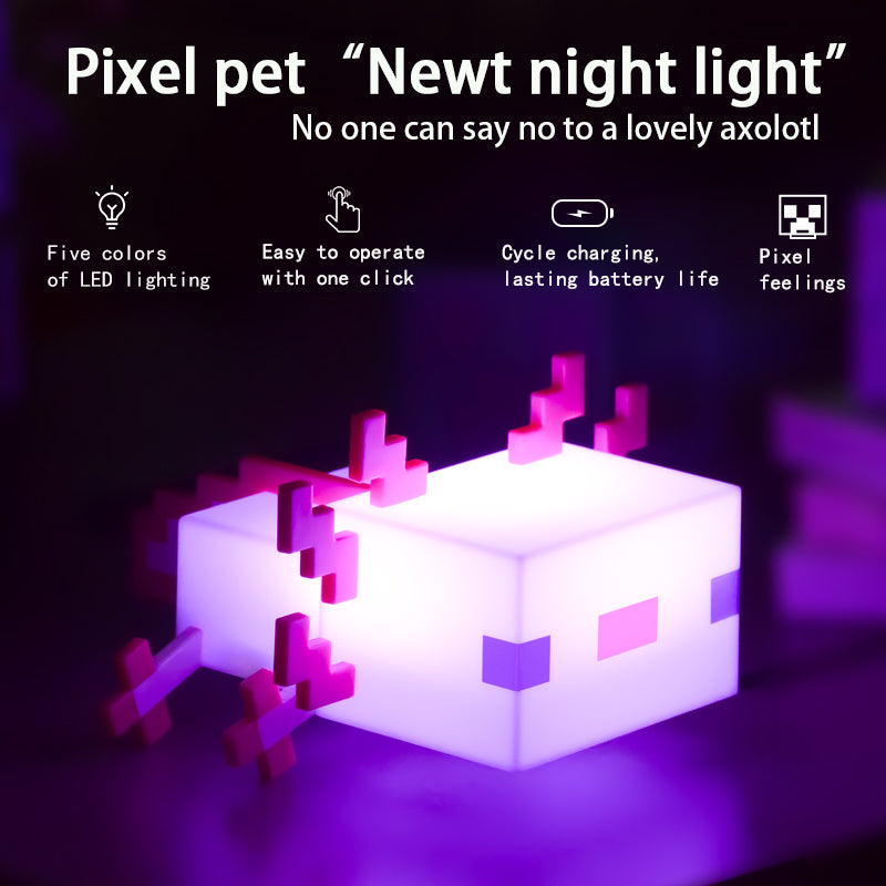 DIYCOM Pixel Axolotl Night Light