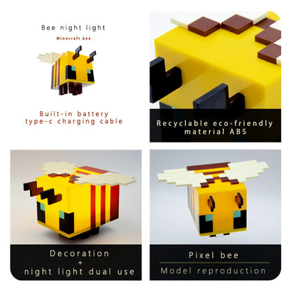 Pixel Pet: Bee Lamp™ – Cute Pixel Bee Night Light
