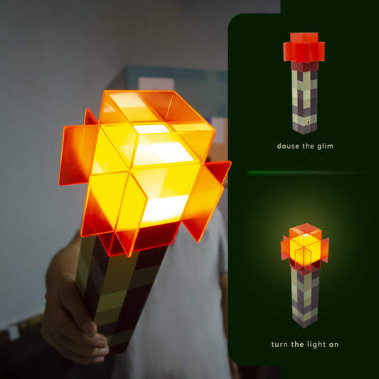DIYCOM Pixel Red Stone Torch