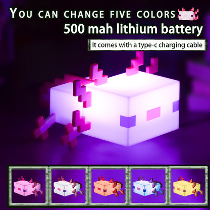 DIYCOM Pixel Axolotl Night Light