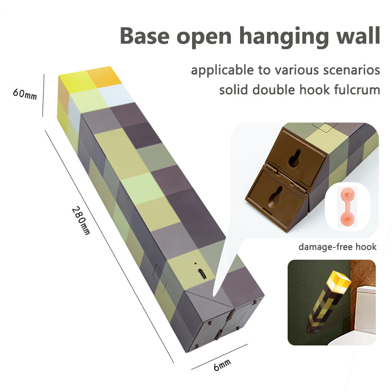 DIYCOM Pixel Torch Night Light