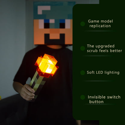 DIYCOM Pixel Red Stone Torch