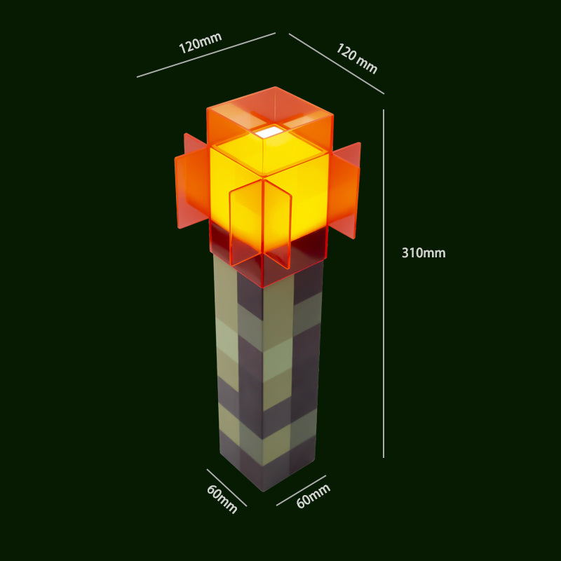 DIYCOM Pixel Red Stone Torch