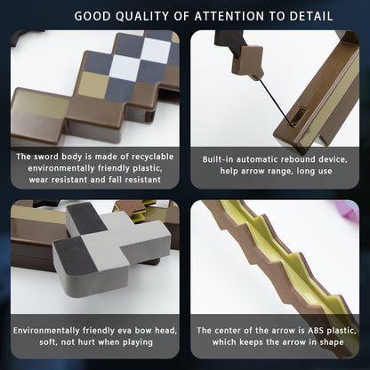 DIYCOM Pixel Bow & Arrow Prop