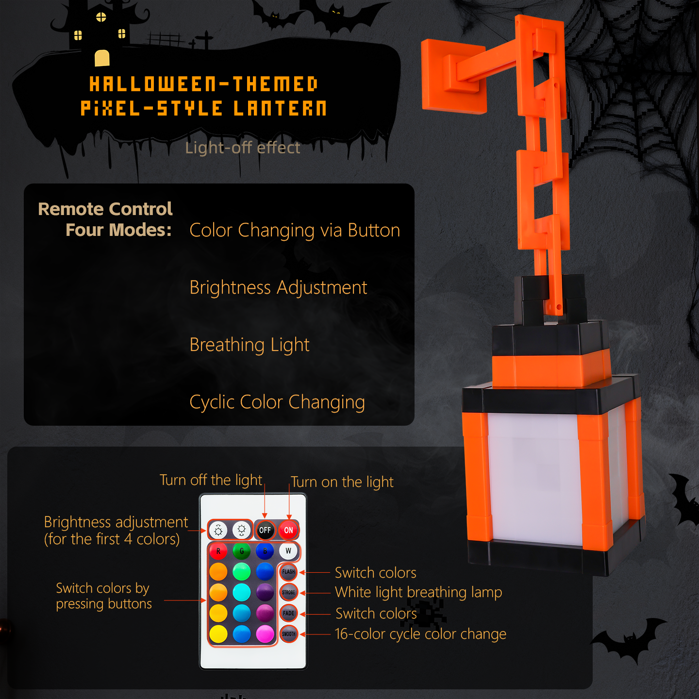 DIYCOM Halloween Pixel Lantern