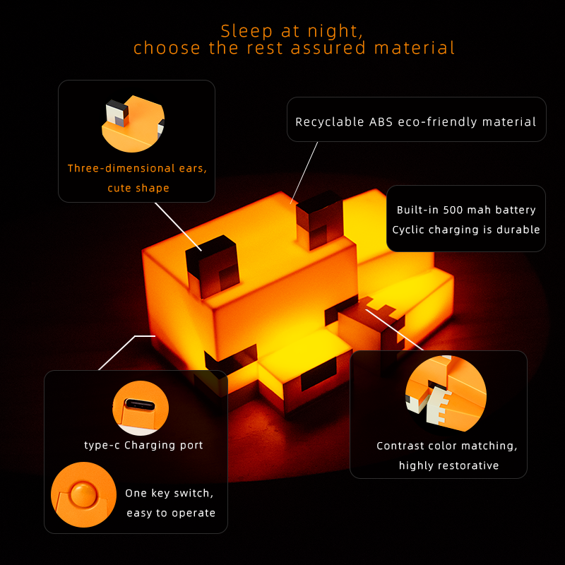 Fox-Shaped Night Light ™– Cute Desk Lamp